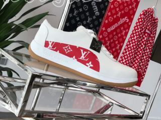 ルイヴィトン シュプリーム スニーカー コラボ Spoet Sneaker　モノグラム サイズ7 Louis Vuitton×Supreme　2017AW 【新品】