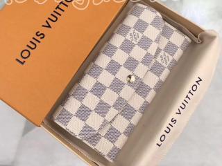 N63546 ルイヴィトン ダミエ・アズール 長財布 スーパーコピー 「LOUIS VUITTON」 ポルトフォイユ・エミリー ヴィトン レディース 二つ折り財布