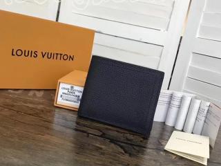 M64135 ルイヴィトン カーフ 財布 コピー 「LOUIS VUITTON」 ポルトフォイユ・コンパクト ヴィトン メンズ 二つ折り財布 2色可選択 ブルーマリーヌ
