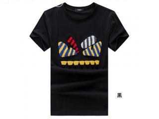 フェンディ　ボキャブラリーフェイス　Tシャツ 目を惹くデザイン 多色選択可能