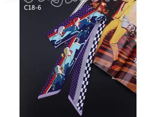 7000円以上【送料無料】エルメスバッグスカーフ/バッグ用レオパード柄スカーフ パターンスカーフ 巻物　多色選択