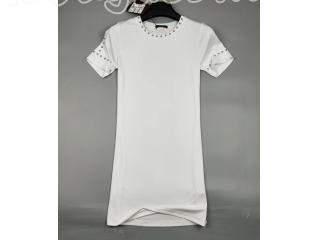 ルイヴィトン ワンピース Tシャツドレスウィズステッカー 黒、白い選択可 S M L