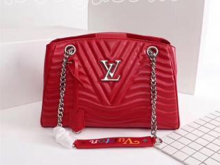 M51497-S LOUIS VUITTON S級品 ルイヴィトン バッグ コピー チェーントート カーフレザー レディースバッグ 5色可選択 レッド