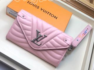 M63729 ルイ･ヴィトン 長財布 スーパーコピー 「LOUIS VUITTON」 ニューウェーブ ロング･ウォレット レディース 二つ折り財布 4色可選択 ピンク