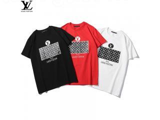 【新作】LV☆アップサイド ダウン LV ロゴ ポケット Tシャツ