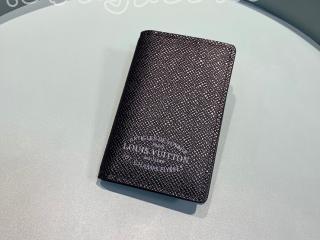 M30375 ルイヴィトン タイガ 財布 スーパーコピー 「LOUIS VUITTON」 オーガナイザー・ドゥ ポッシュ メンズ 二つ折り財布 2色可選択 ノワール