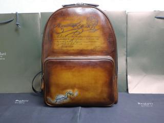 20SS★タイムオフ レザーBerluti タトゥー入バックパック『Time-Off Leather Backpack』44*33*16cm