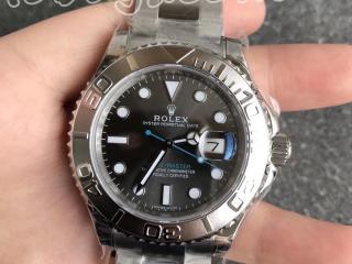 ロレックス YMヨット名仕シリーズ 腕時計 幅40mm 2836ムーブメント 男性用腕時計　[文字盤]黒色　[ケース]シルバー