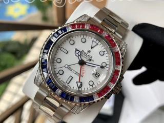 ロレックス探検家腕時計ダブルタイムゾーンGMT時計針 Rolex機械時計 42mm