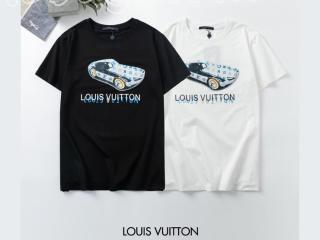2020年ルイヴィトン新作 Tシャツ【レディース・メンズ用】LOUIS VUITTON 半袖シャツ 黒/白い色選択可