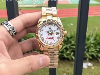 Rolex時計男女兼用 時計幅36ｍｍ ロレックス時計自動巻き[ベルト]ゴールド [文字盤]ゴールド