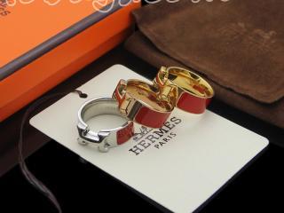 赤色 エルメスリング Hロゴ 男女兼用 HERMES指輪 シルバー、ゴールド、ピンクゴールド選択可 サイズ：5-9
