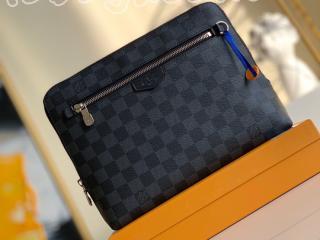 N60417 ルイヴィトン ダミエ・グラフィット バッグ コピー 「LOUIS VUITTON」 20新作 ポーチ メンズ クラッチバッグ